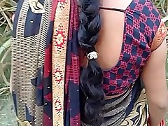 Indian housewife engages in outdoor sex