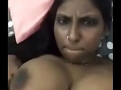Indian aunty meticulously organizing her cosmetics, her seductive talk leads to an unexpected erotic encounter.