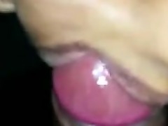 Close-up of an Indian girl's boyfriend's cock swelling with excitement.
