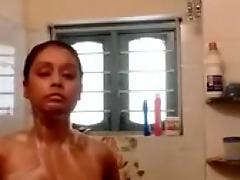 Indian aunty gets rough douche on webcam